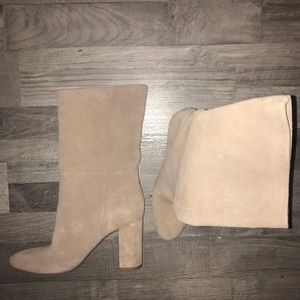 Suede Tan boots from Lulus
